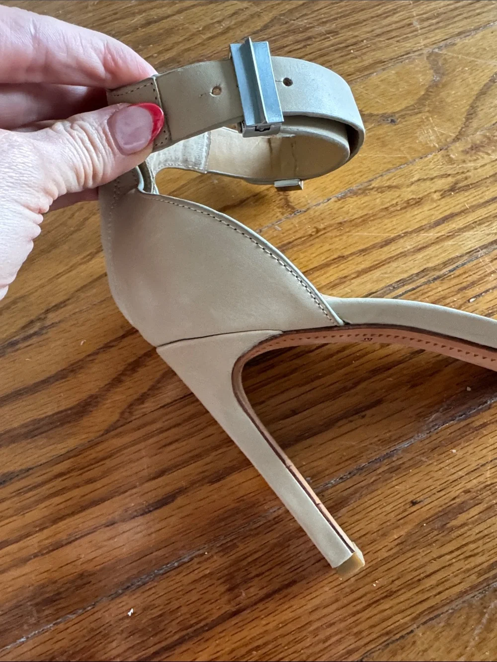 Dolce Vita Two-Tone Pointed-Toe Ankle-Strap Heels - Picture 8 of 8